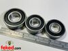 Rear Wheel bearing Kit - Norton Commando MK3  - OEM: 06-5541, 06-5542, 06-7688