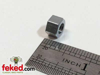 37-0103, W103, 40-3226 - 1/4" x 26 CEI Nut - Various Uses on Pre Unit and Unit Triumph and BSA Models
