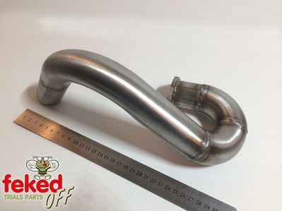 Yamaha TY175 Front Exhaust Pipe - Stainless Steel