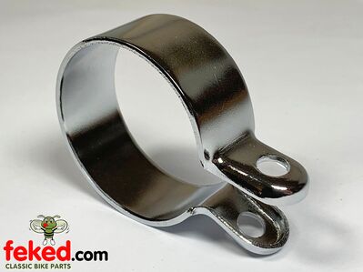 Exhaust Pipe Clip - Chrome