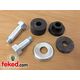OEM: 82-1808, 82-3814, 82-3815, 82-0966, 82-0967, 82-1813 - Triumph Complete Fuel Tank Mounting Kit - Pre-Unit 500/650cc from 1950 Onwards